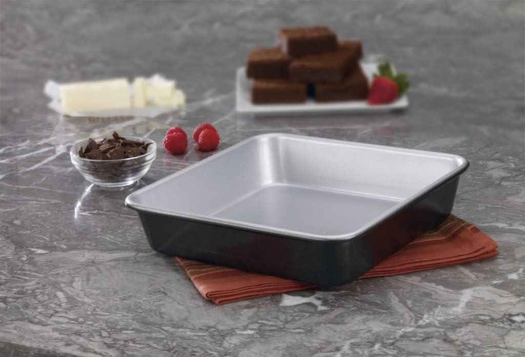 Silver Non-Stick Square Steel Cake Pan