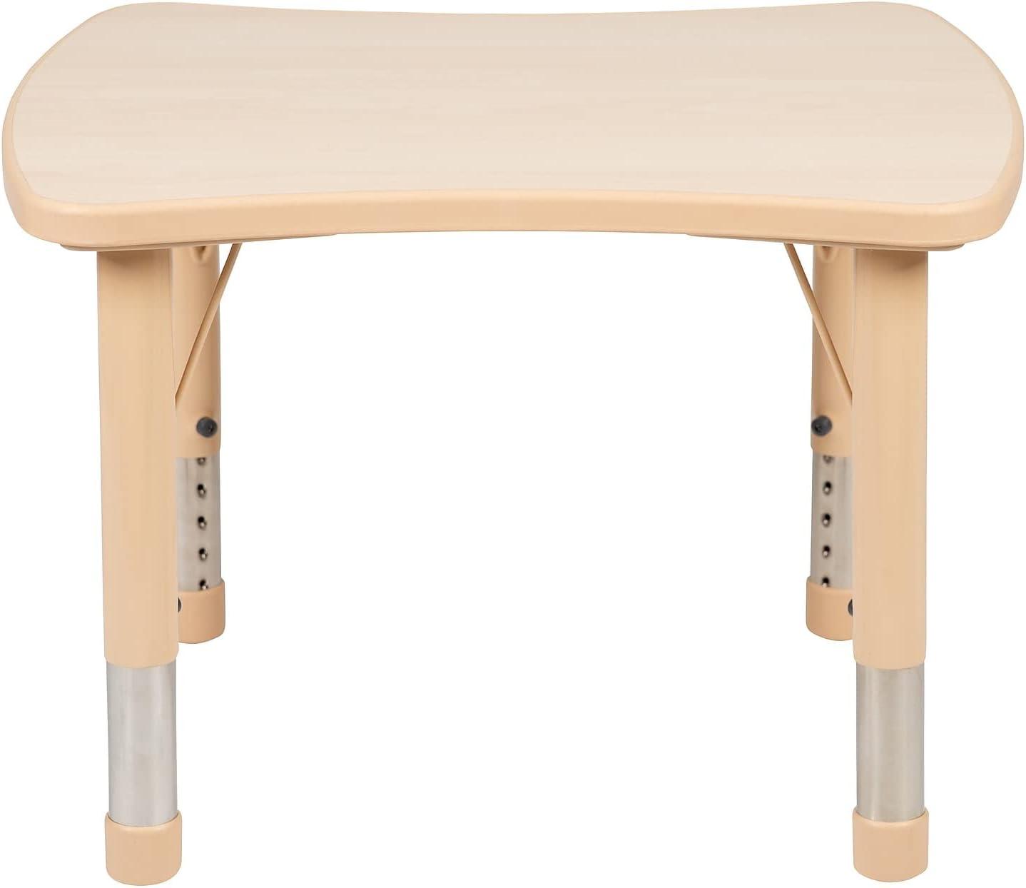 Flash Furniture Goddard Rectangle Plastic Adjustable Height Kids Activity Table