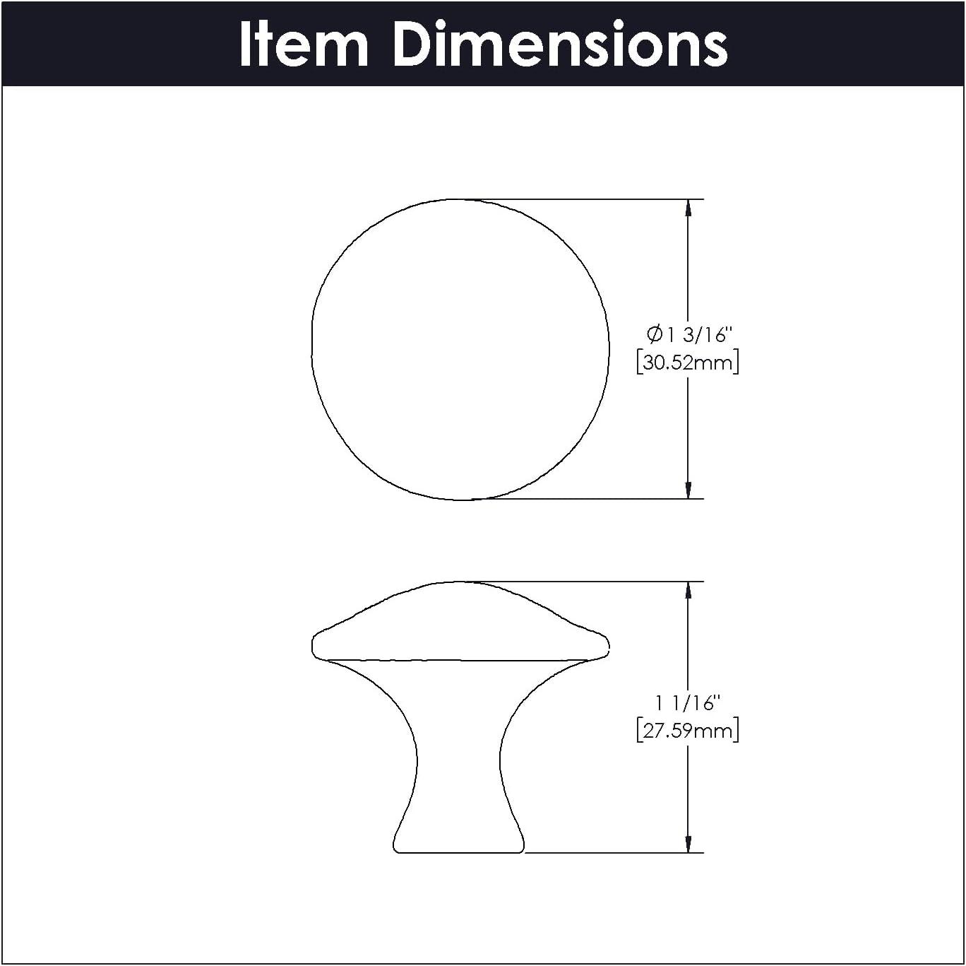 Craftsman 1 1/4" Diameter Mushroom Knob