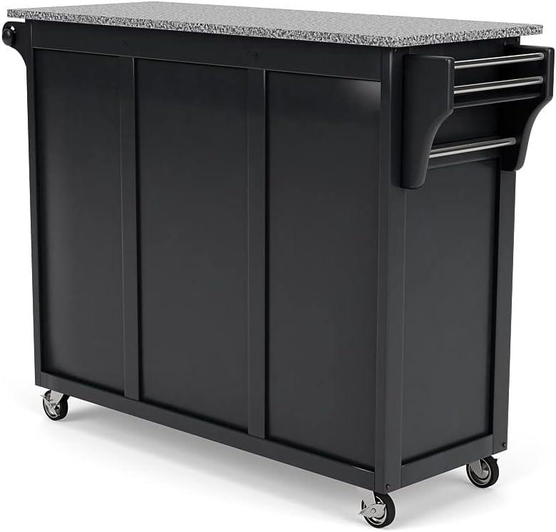 Homestyles Create-a-Cart Wood Rolling Kitchen Cart in Off White