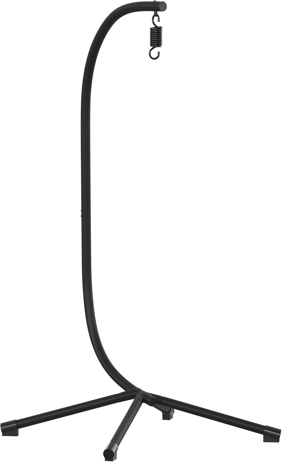 Heavy Duty Black Steel C-Stand for Hanging Chairs