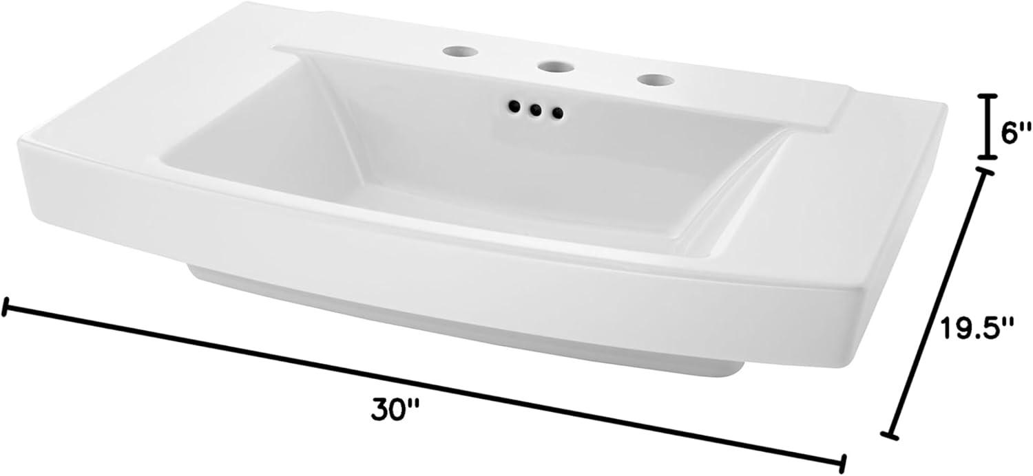 American Standard Townsend 19.5'' Rectangular Bathroom Sink with Overflow