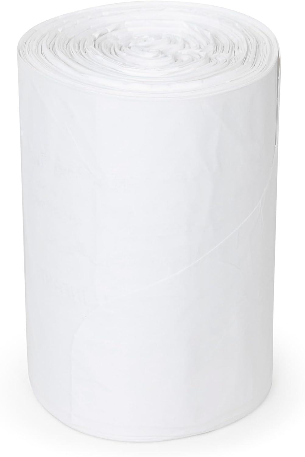 Plasticplace 8 Gallon VALUE LINE White Trash Bags, 22''x24'' (110 Count)