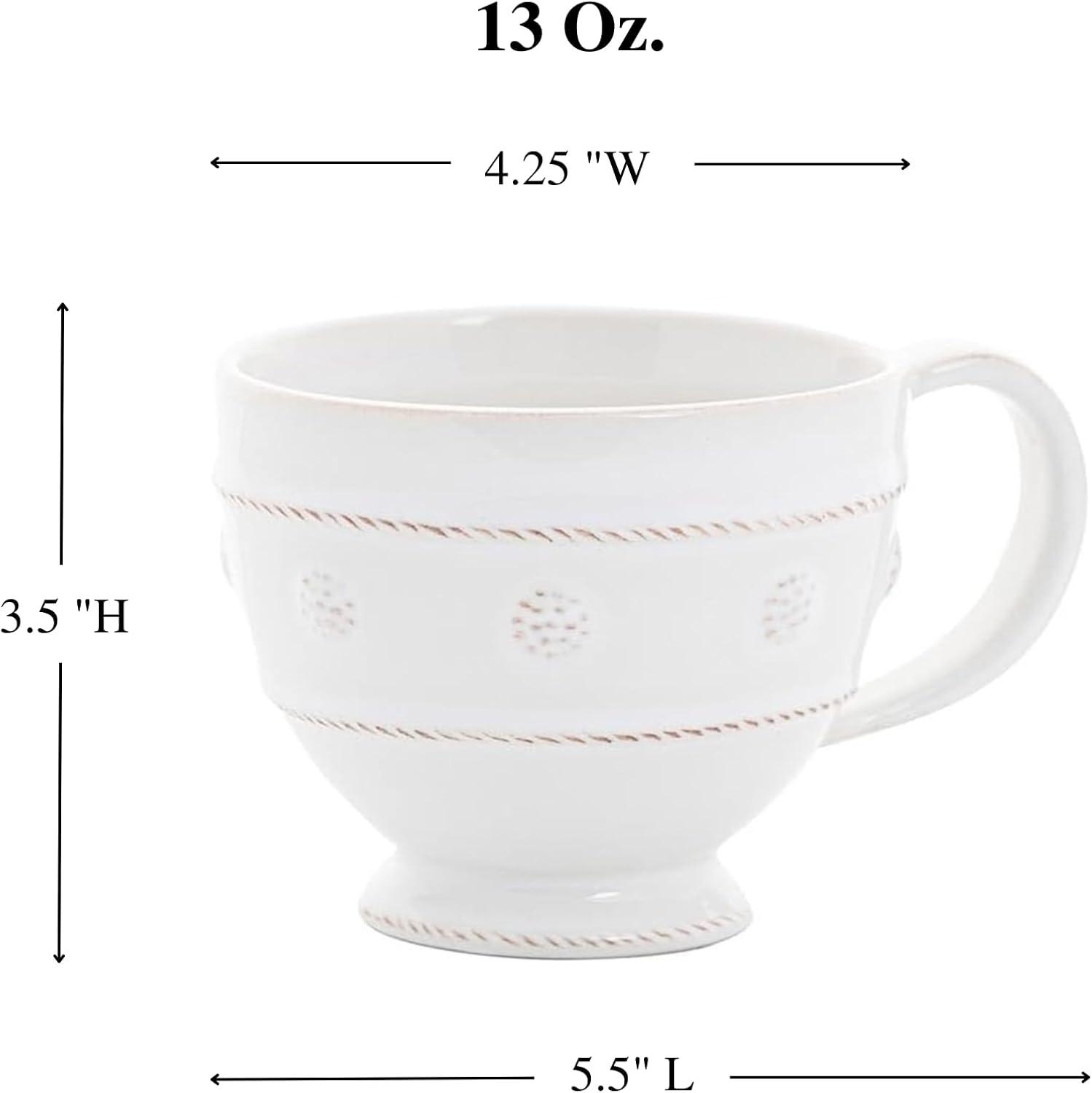 Berry & Thread Breakfast Cup - Whitewash