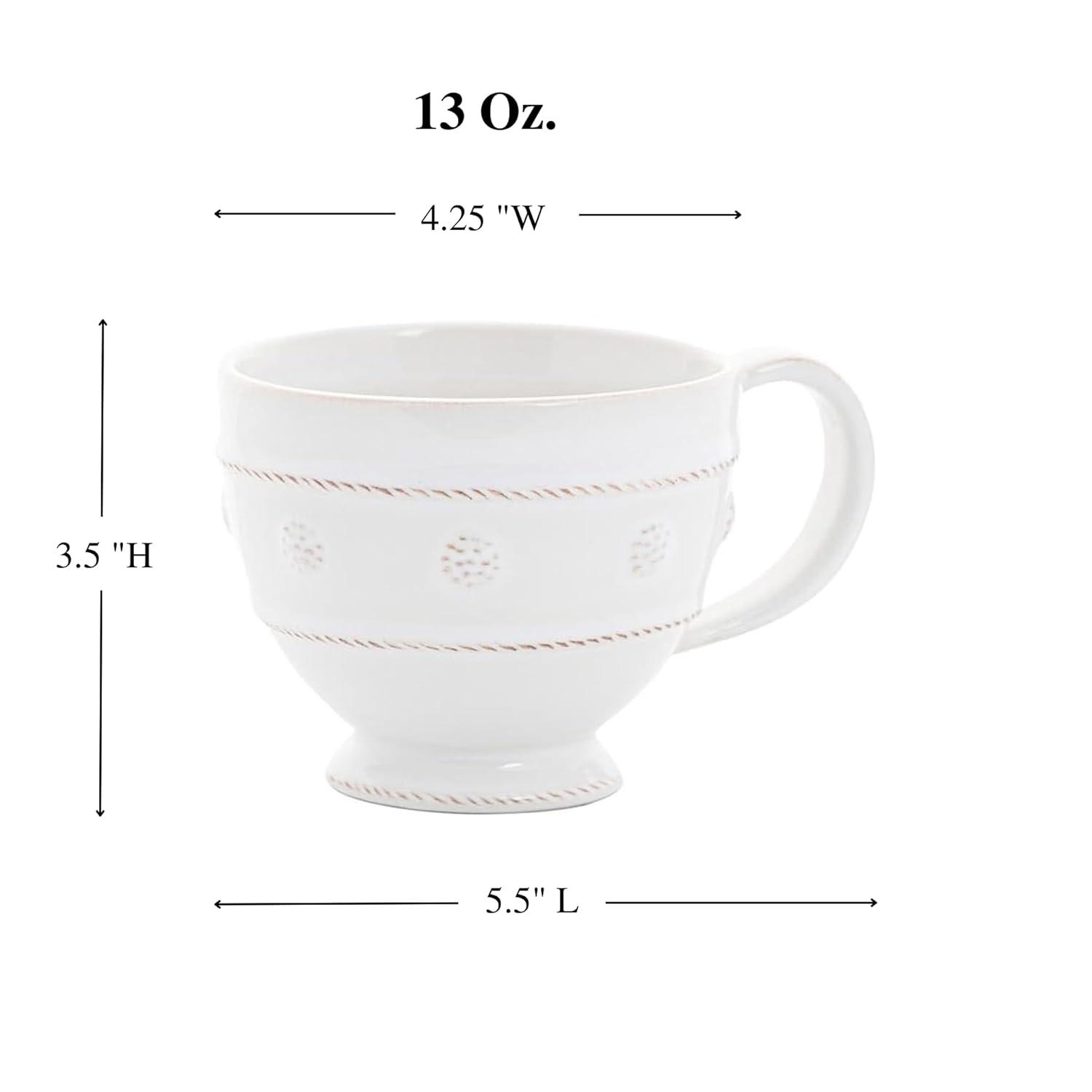 Berry & Thread Breakfast Cup - Whitewash