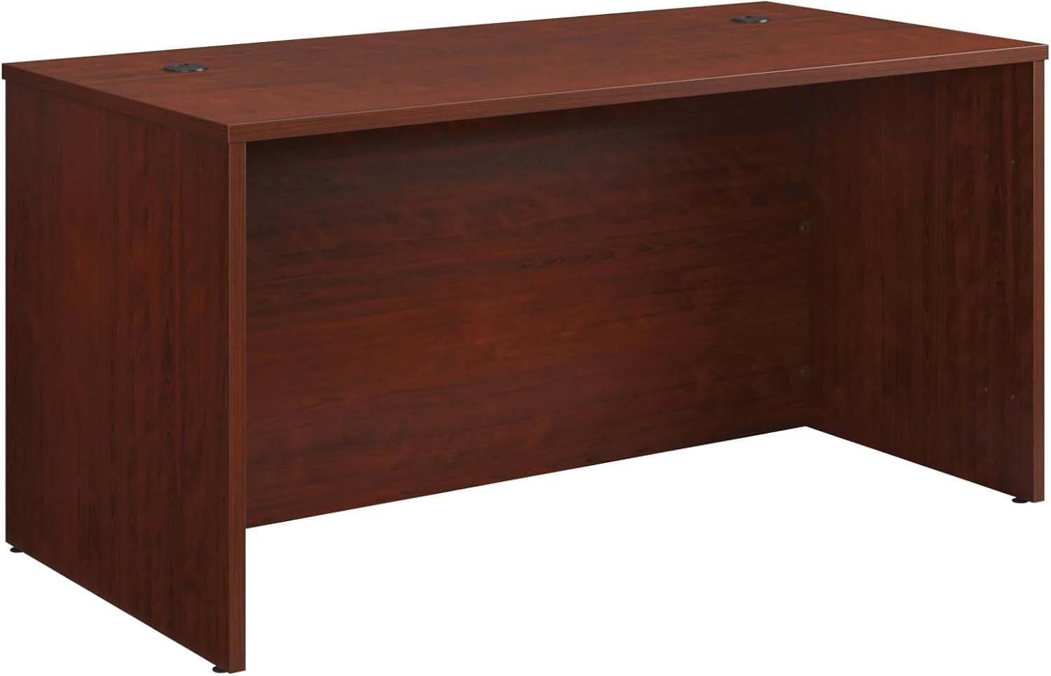 Classic Cherry Executive Wood Desk with Melamine Top