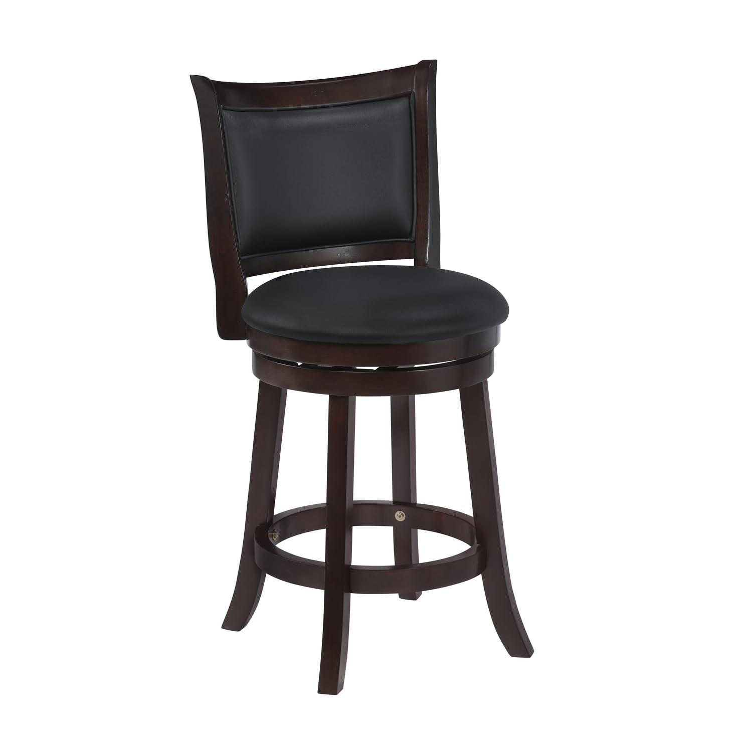 New Classic Furniture,Furniture Bristol 24" Solid Wood Counter Stool In Brown