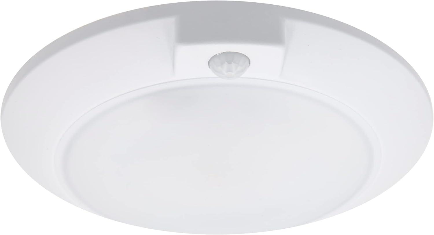 6-Inch White Aluminum LED Motion Sensor Ceiling Light