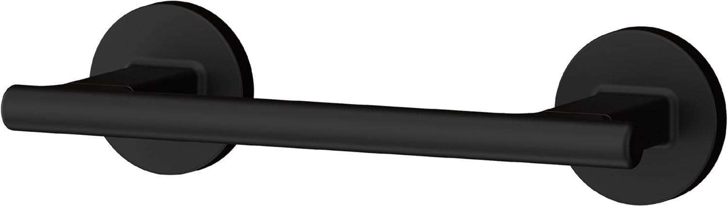 Capistrano Wall Mount Double Post Toilet Paper Holder in Matte Black