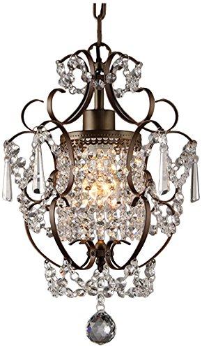 Warehouse of Tiffany Rosalie 1-light Antique Bronze 11-inch Crystal Chandelier