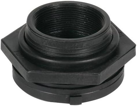 aquascape black poly bulk head fitting, 2 and