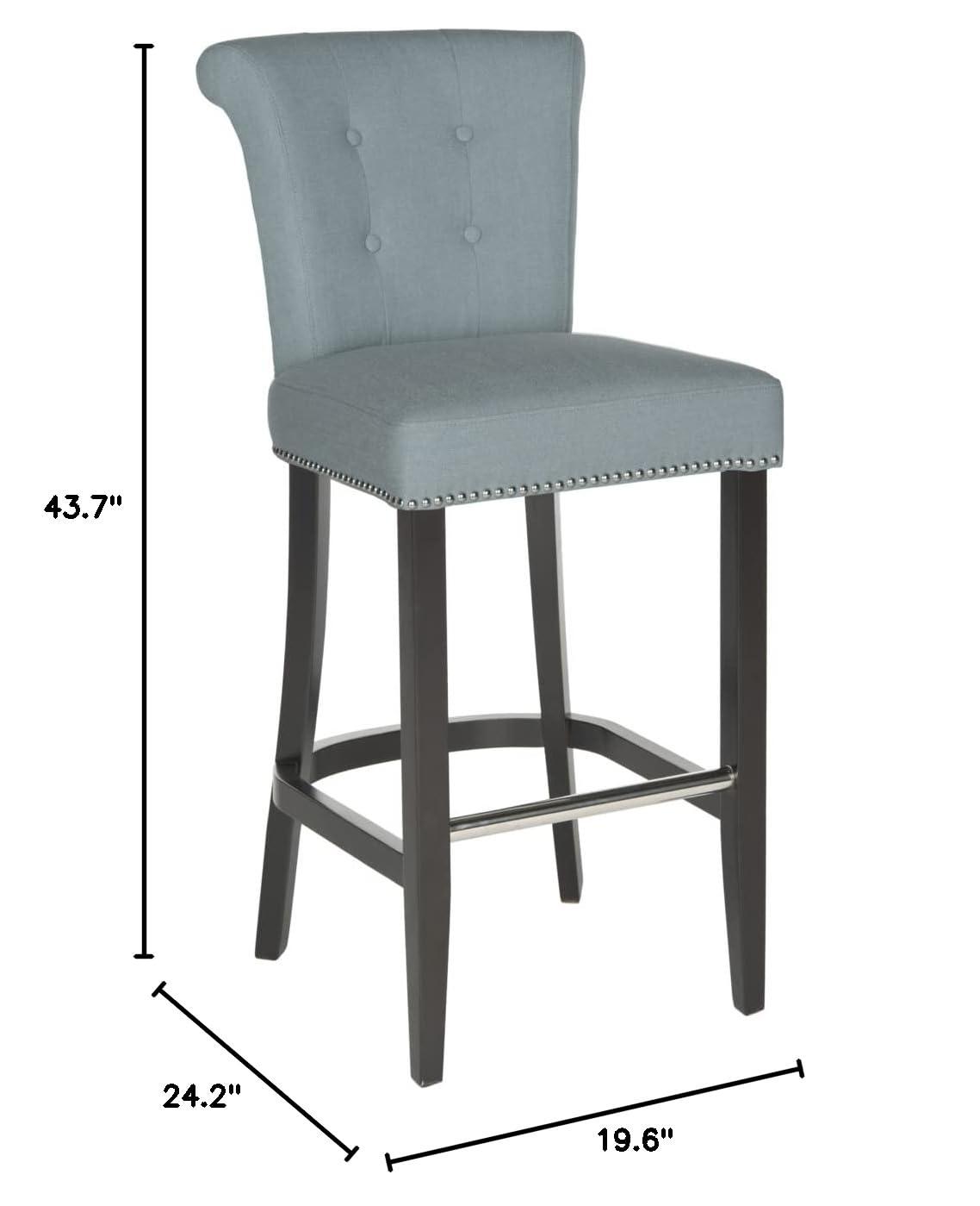 Addo Ring Bar Stool - HUD8242 - Sky Blue - Safavieh