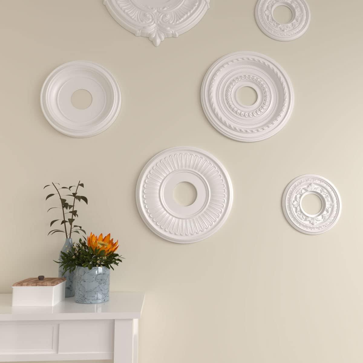 Ekena Millwork 15 3/4"OD x 3 7/8"ID x 3/4"P Berkshire Ceiling Medallion (Fits Canopies up to 7")