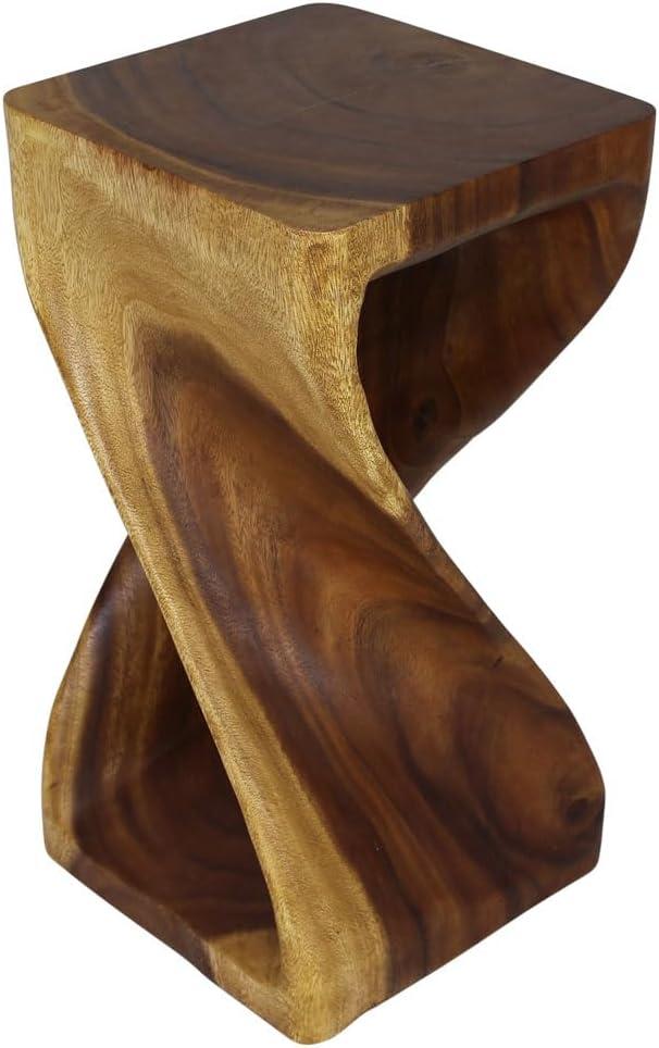 Haussmann® Original Wood Twist Stool 12 X 12 X 18 In High Oak Oil