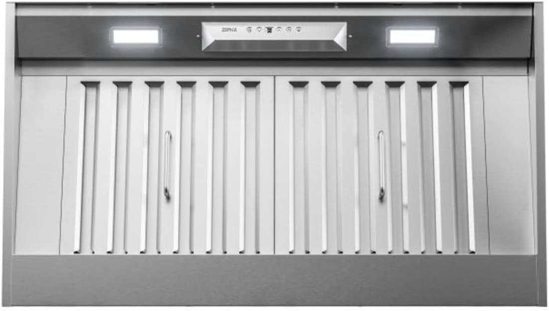 Zephyr Zephyr Monsoon I 36" 600 CFM Insert Mount Range Hood with LED Light in Stainless Steel