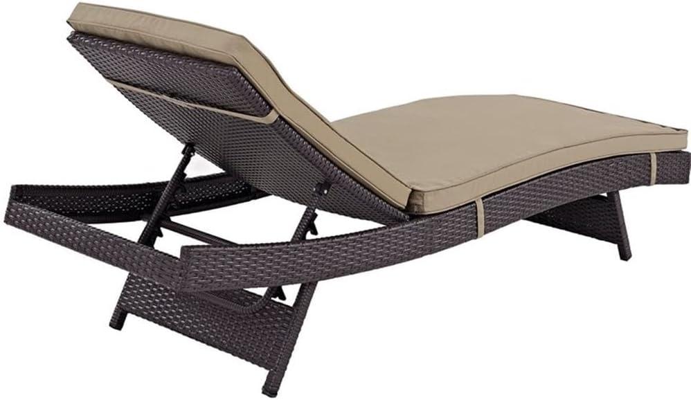 Gather Synthetic Rattan Weave Outdoor Chaise Lounges by Modway