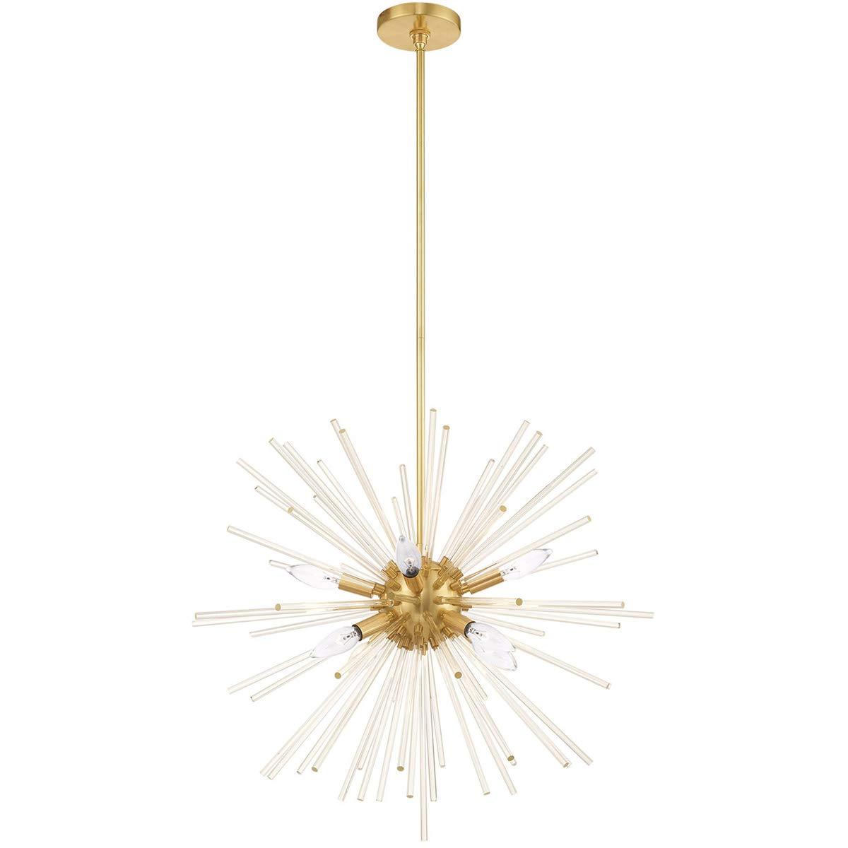 Livex Lighting Utopia 8 - Light Chandelier in  Satin Brass