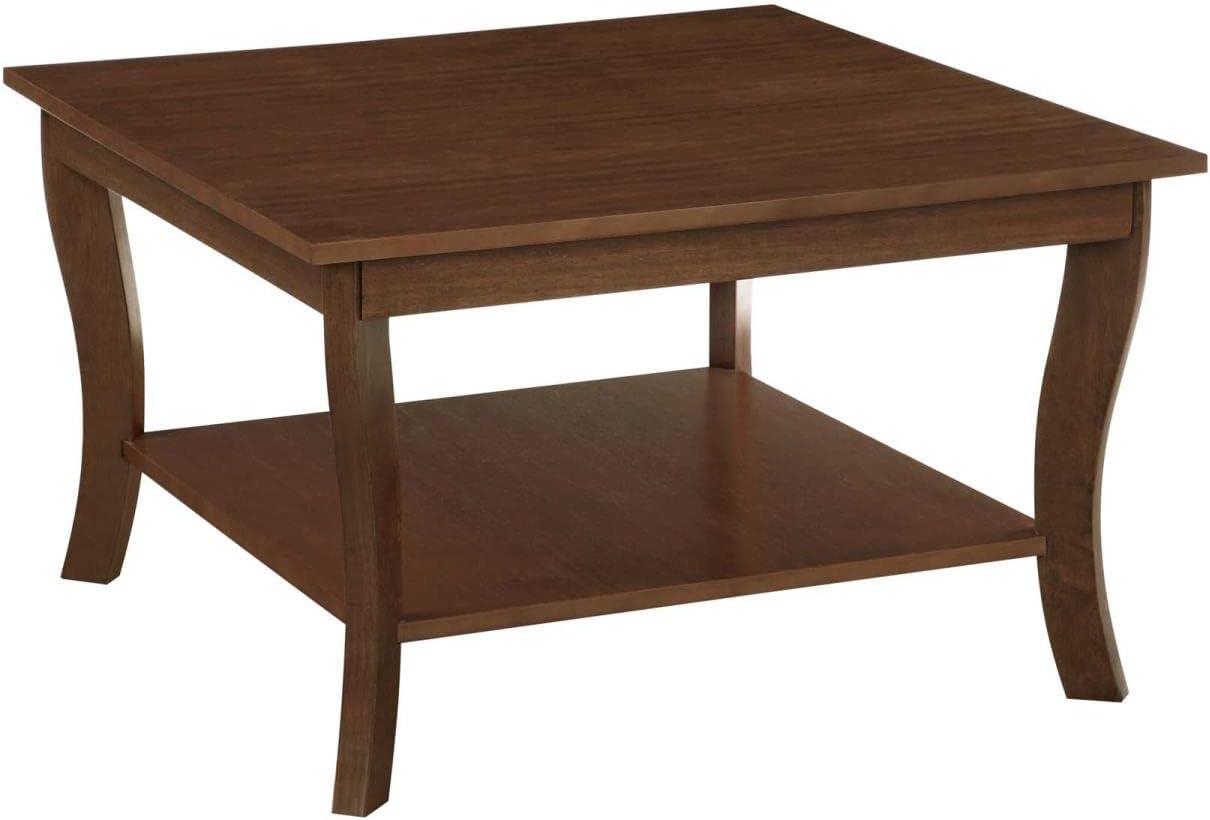 Convenience Concepts American Heritage Square Coffee Table, Multiple Finishes