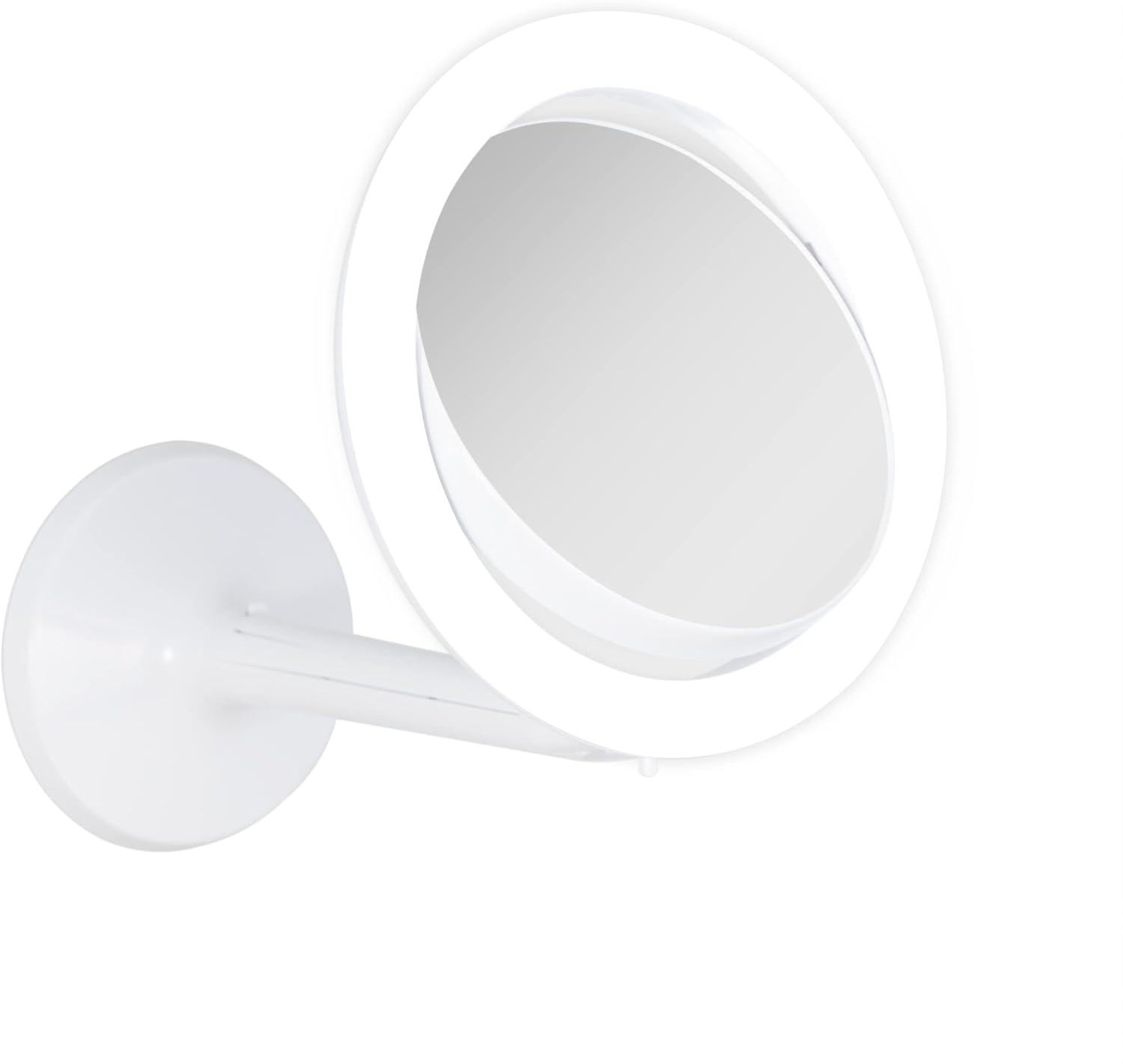 Zadro Hudson LED Lighted Makeup Mirrors w/ Magnification & Suction Cup