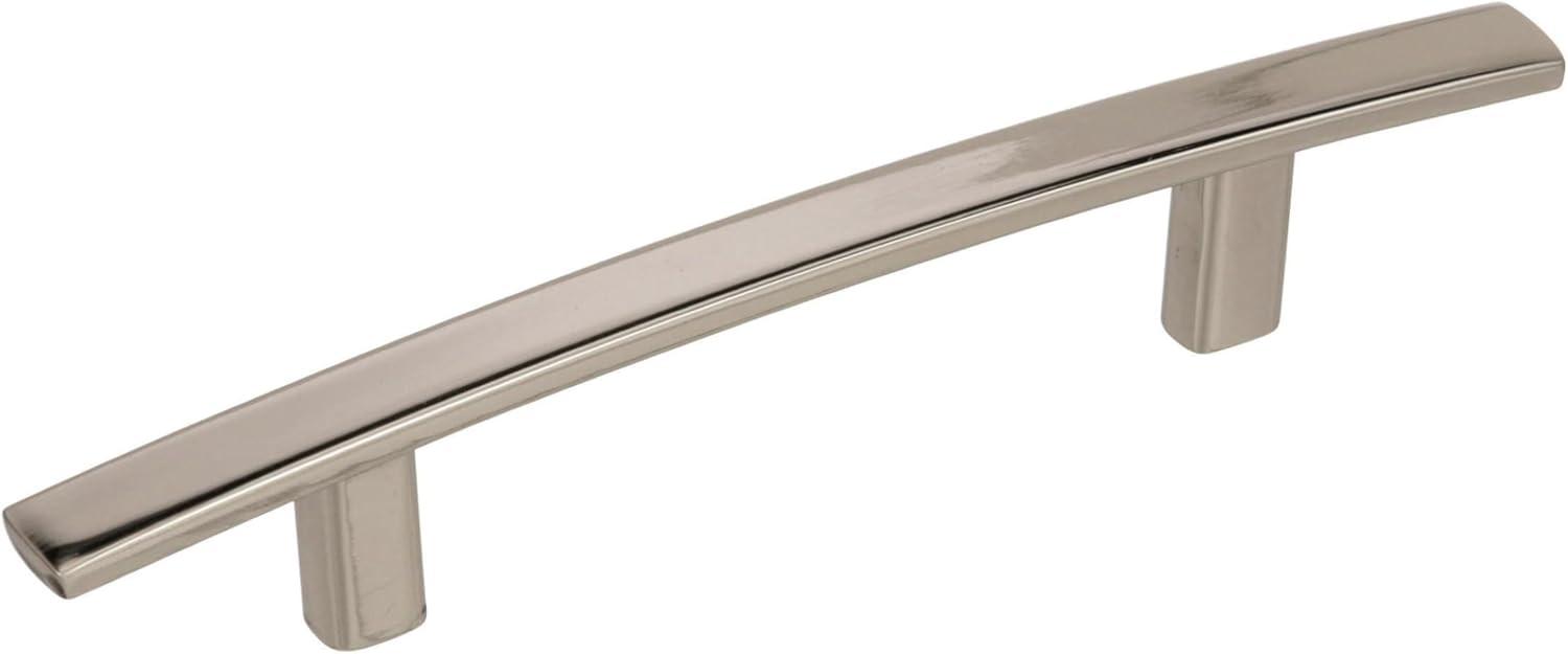 Polished Nickel Modern Cabinet Bar Pull with Mounting Hardware