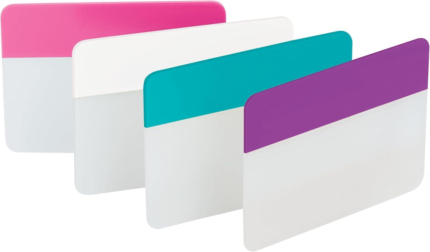 Post-it Tabs File Tabs, 2 x 1 1/2, Assorted Pastel, 24/Pack