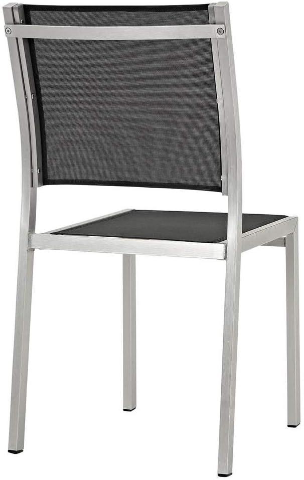 Modway Shore Side Chair Outdoor Patio Aluminum Set of 2