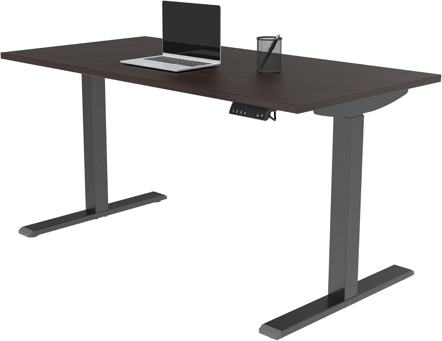 Realspace® Magellan Performance Electric 60"W Height-Adjustable Standing Desk, Espresso