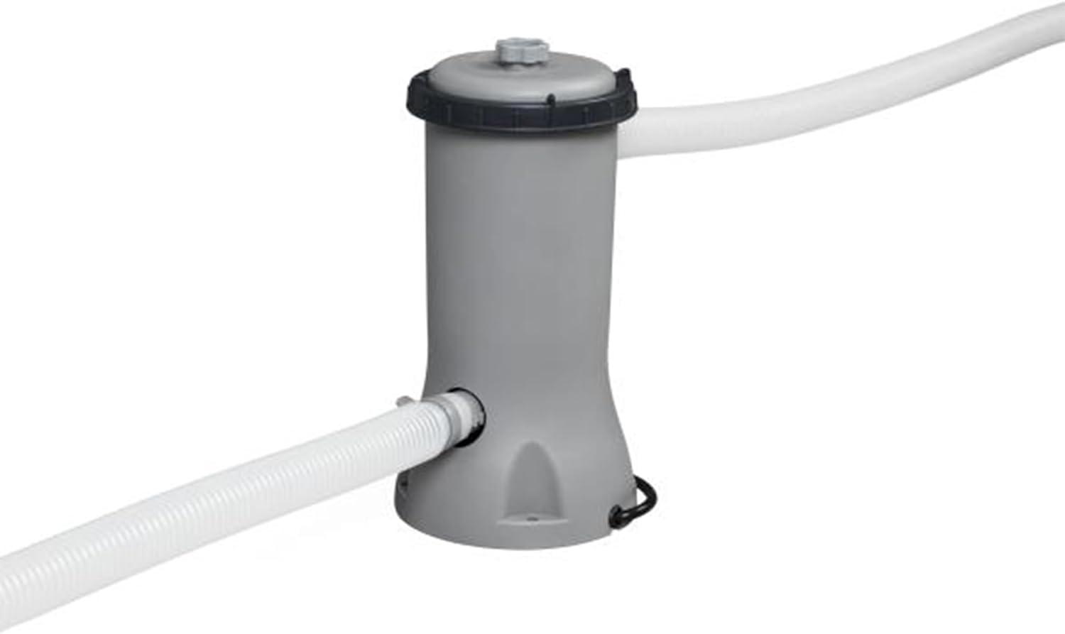 Bestway Flowclear 530 Gallons Per Hour 120 Volt Above Ground Swimming Pool Water Filter Pump Cartridge with Automatic Shut Off Timer