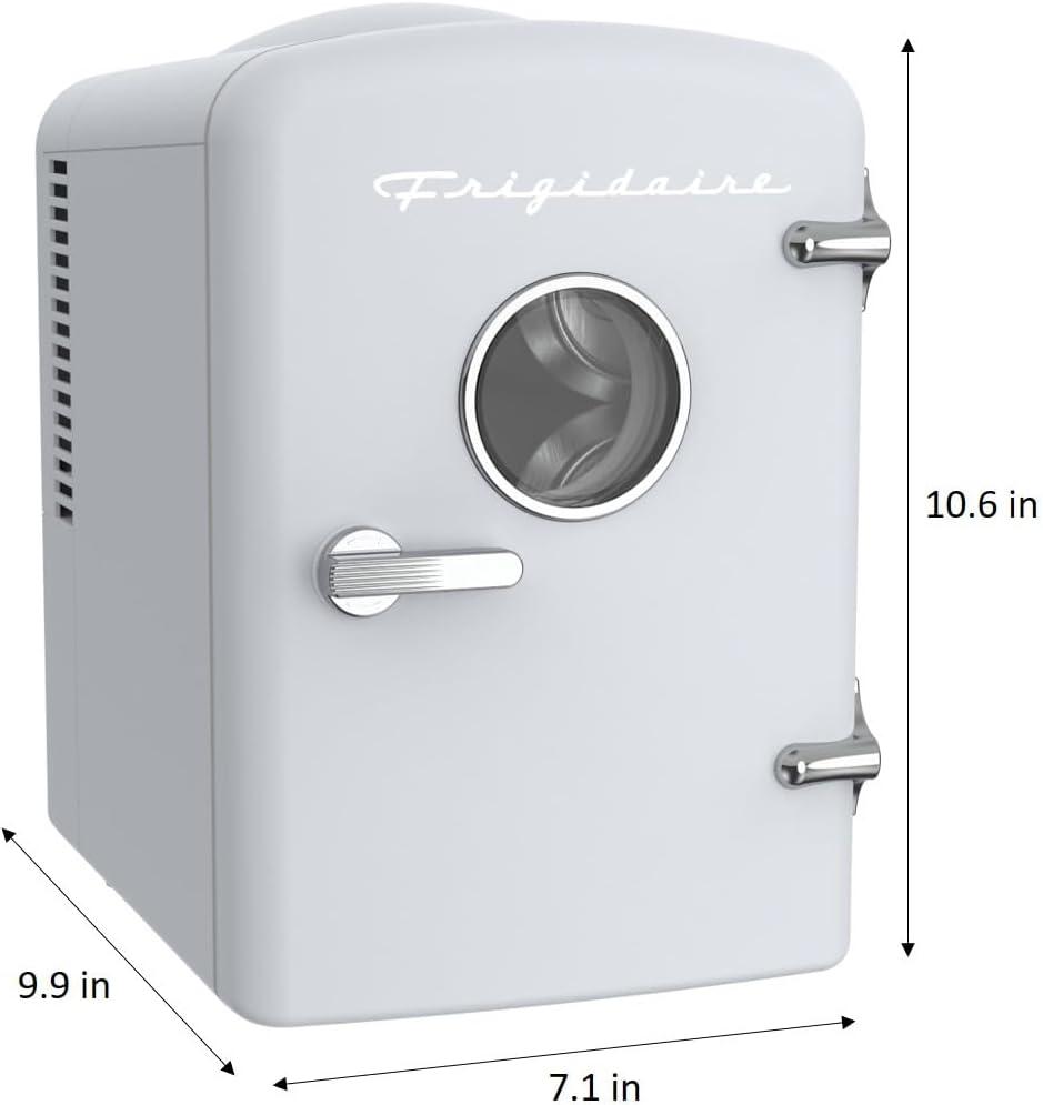 Frigidaire® 0.5-Cubic-Foot Retro Portable Mini Fridge (White)
