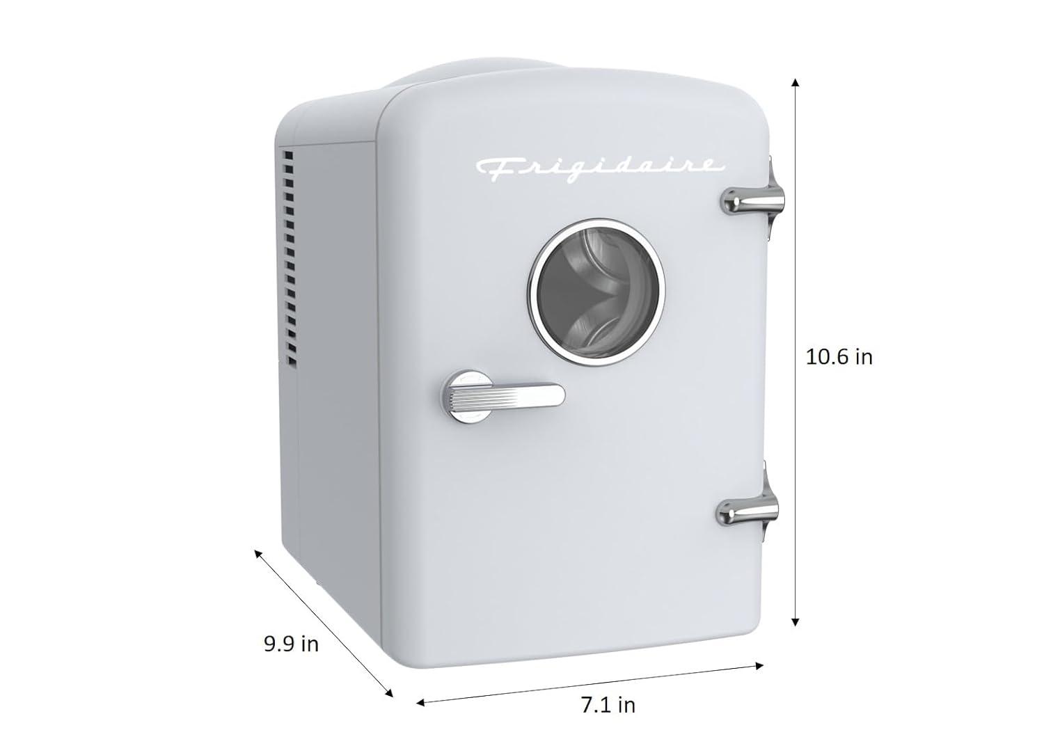 Frigidaire® 0.5-Cubic-Foot Retro Portable Mini Fridge (White)