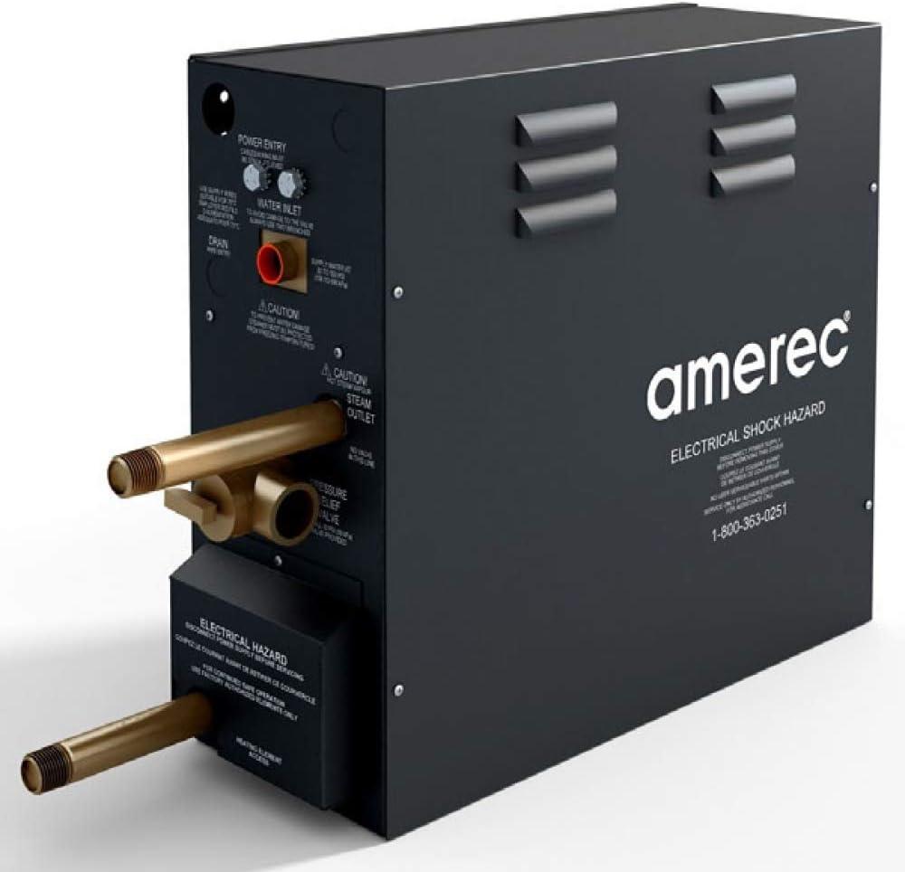 Amerec 14kW Black Stainless Steel Steam Generator