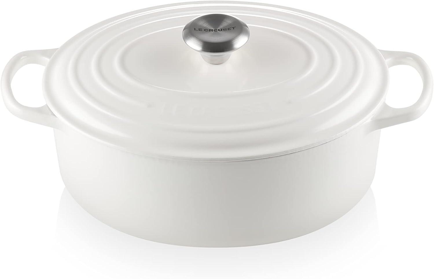 Le Creuset Enameled Cast Iron Oval Dutch Oven with Lid