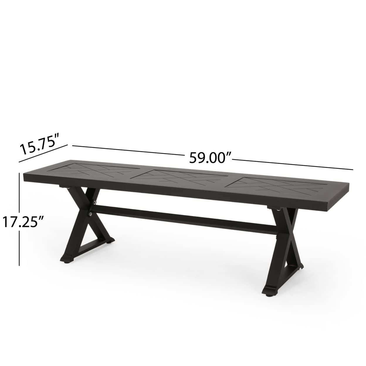 Christopher Knight Home Waterford Outdoor Aluminum Outdoor Bench by