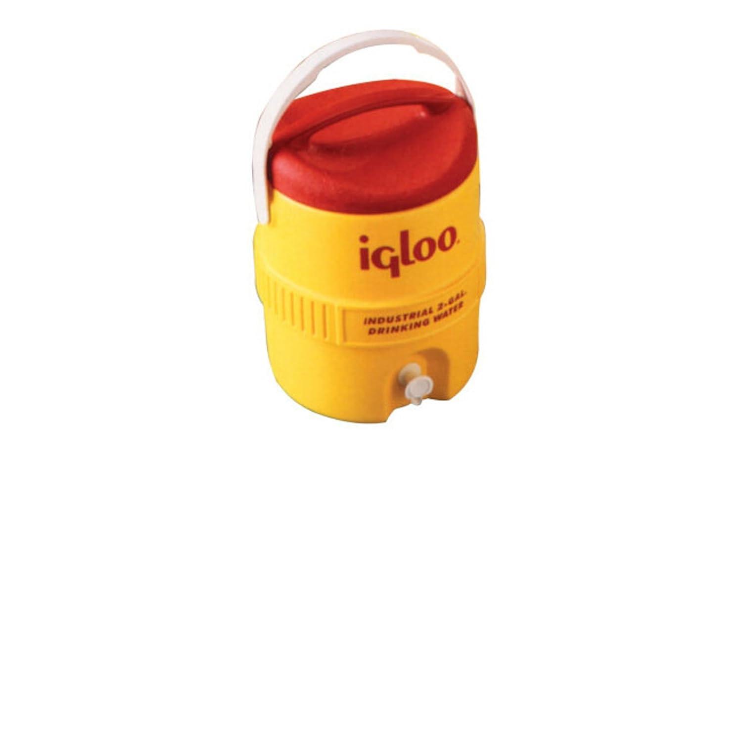 385-4101 400 Series Coolers, 10 gal, Red/Yellow
