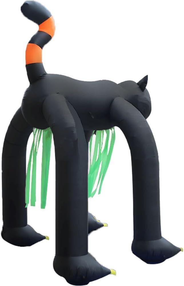 10-Ft. Tall Pre-lit Inflatable Black Cat Arch