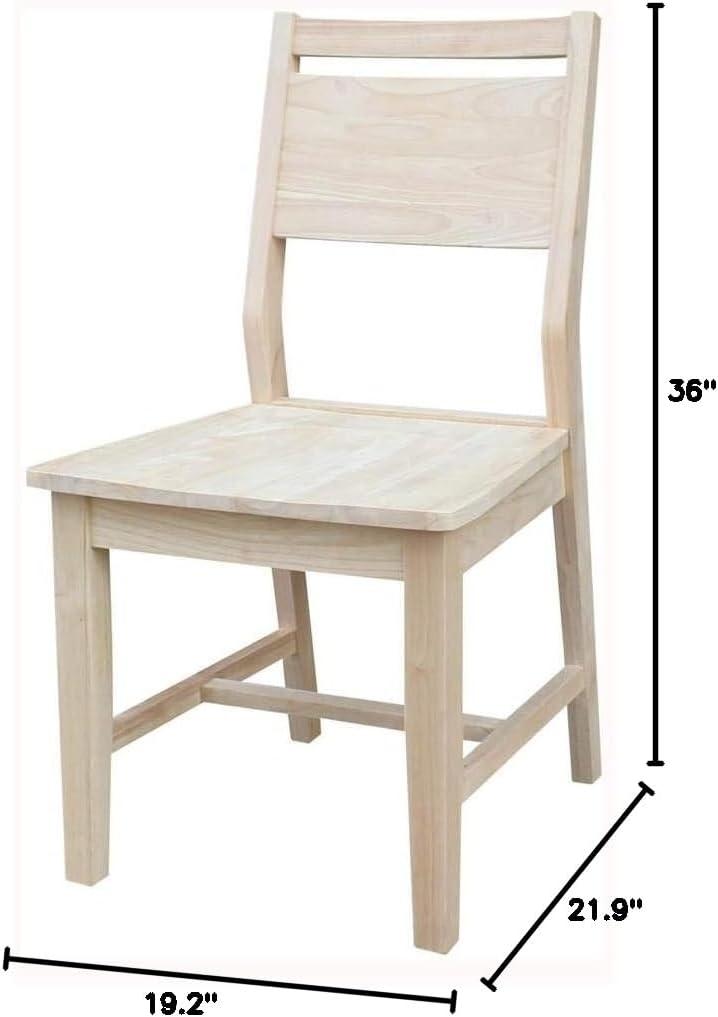 International Concepts Set of Two Aspen Panel Chairs