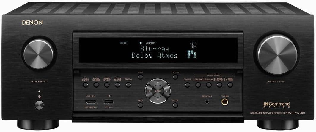 Denon AVR-X6700H 11.2-Channel 8K Home Theater Receiver with 3D Audio and  Voice Control Voice Control