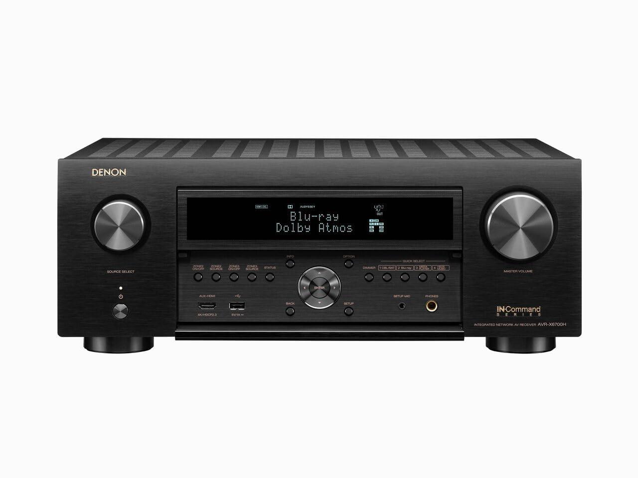 Denon AVR-X6700H 11.2-Channel 8K Home Theater Receiver with 3D Audio and  Voice Control Voice Control