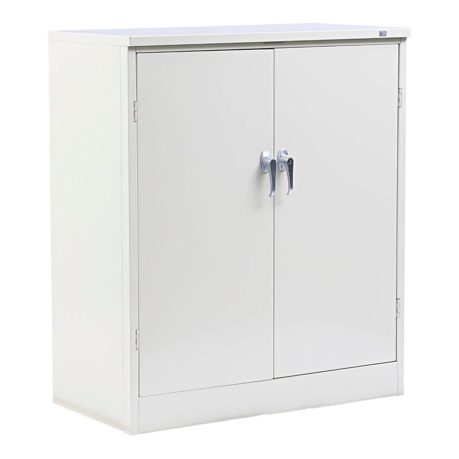 Alera® Assembled 42" High, 2 Shelf Storage Cabinet