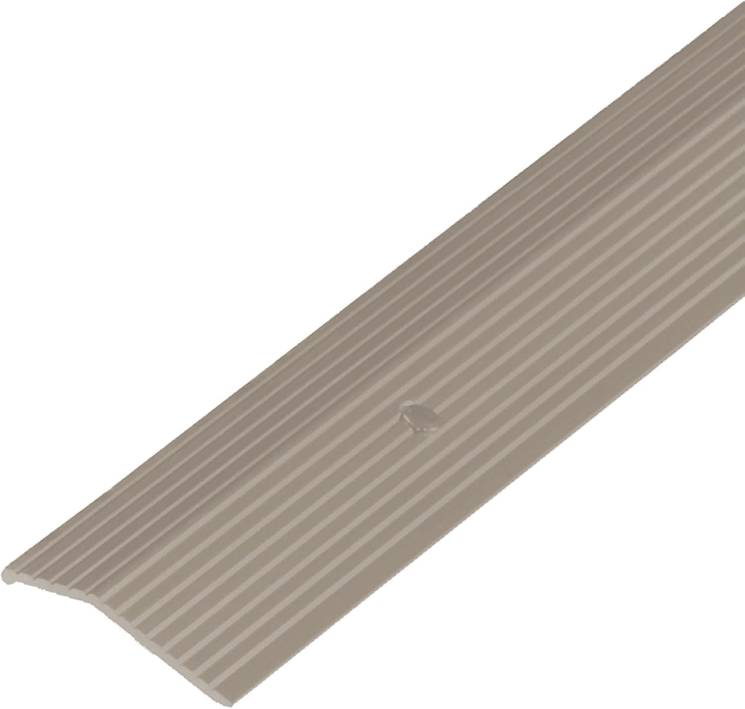 Pewter Fluted Aluminum Indoor Carpet Trim, 36-inch Length
