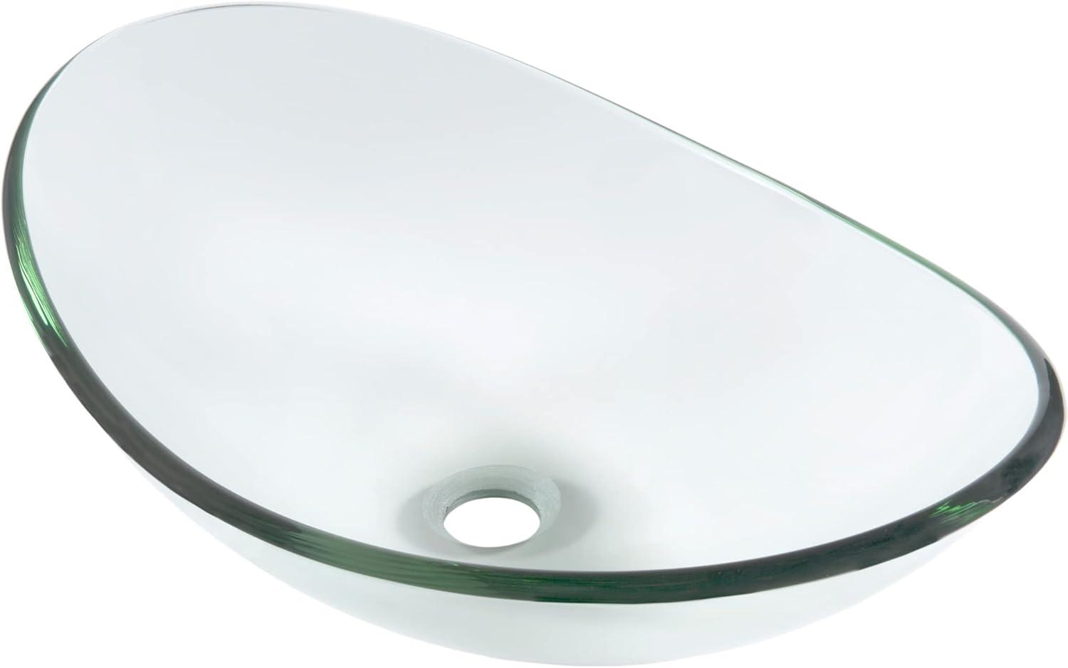 Novatto Glass Oval Bathroom Sink