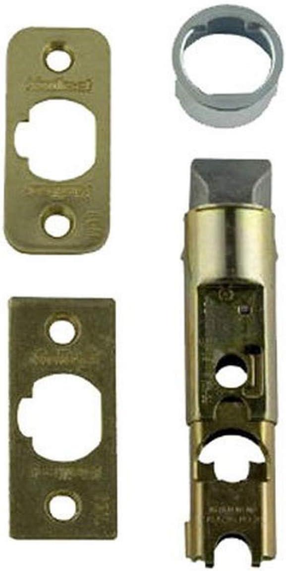 Kwikset Polished Brass Adjustable Door Latch with Deadbolt