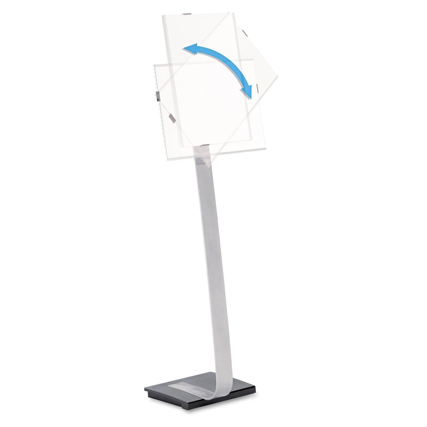 Info Sign Duo Floor Sign Stand For Letter-Size Inserts, 44-1/2" High