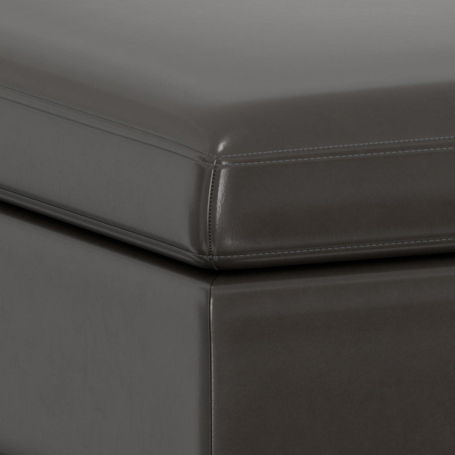 Owen Faux Leather Ottoman