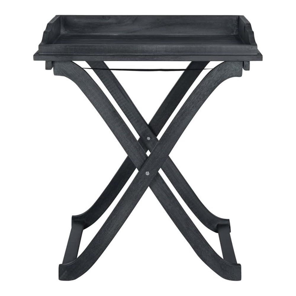 Covina Tray Table - Indoor/Outdoor - PAT6716 - Dark Slate Gray - Safavieh