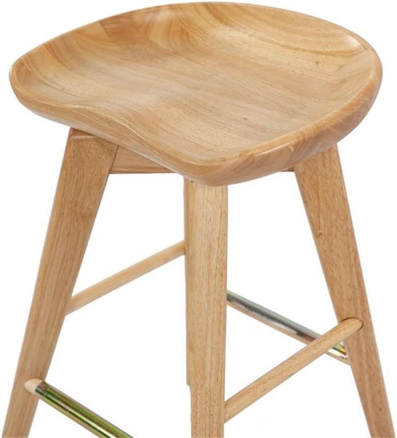 31" Bali Swivel Barstool Hardwood/Natural - Boraam: Contemporary, Backless, 300lb Capacity