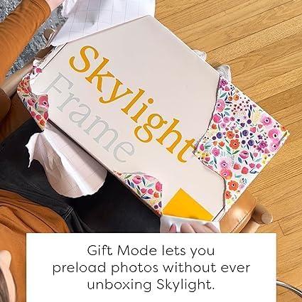 Skylight Digital Picture Frame: 15 Inch WiFi Enabled with Load from Phone Capability, Touch Screen Digital Photo Frame Display - Customizable Gift for Friends and Family - Black