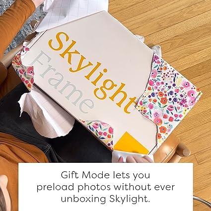 Skylight Digital Picture Frame: 15 Inch WiFi Enabled with Load from Phone Capability, Touch Screen Digital Photo Frame Display - Customizable Gift for Friends and Family - Black