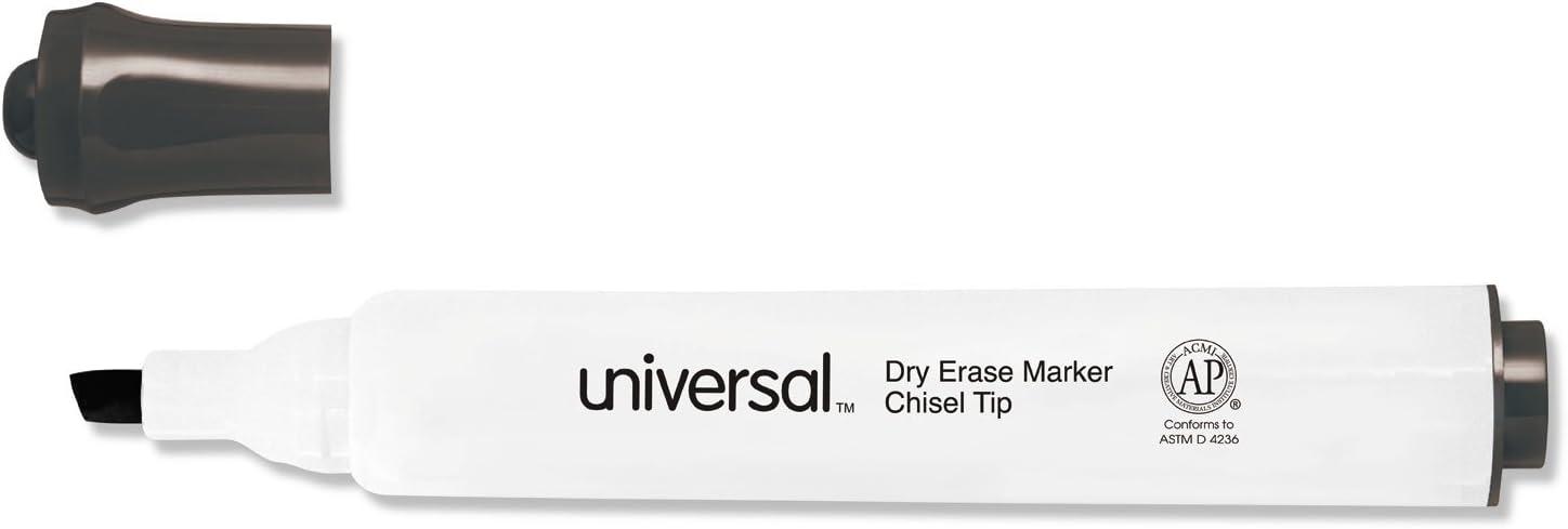 Dry Erase Marker, Broad Chisel Tip, Assorted Colors, 4/Set