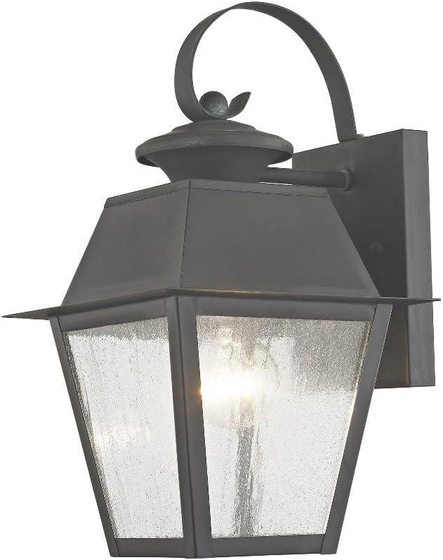 Livex Lighting Mansfield 1 - Light Wall Light in  Charcoal